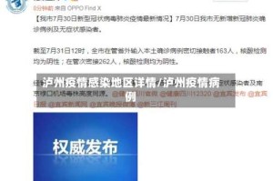 泸州疫情感染地区详情/泸州疫情病例