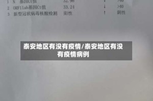 泰安地区有没有疫情/泰安地区有没有疫情病例