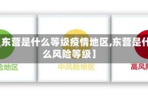 【东营是什么等级疫情地区,东营是什么风险等级】