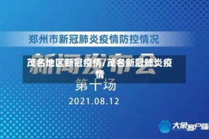 茂名地区新冠疫情/茂名新冠肺炎疫情