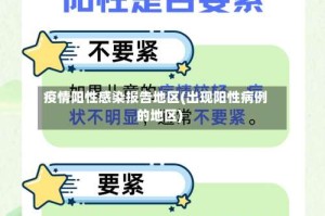 疫情阳性感染报告地区(出现阳性病例的地区)
