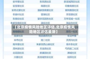 【北京疫情风险地区评估,北京疫情风险地区评估最新】