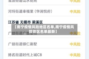 【南宁疫情风险地区名单,南宁疫情风险地区名单最新】