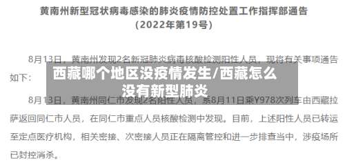 西藏哪个地区没疫情发生/西藏怎么没有新型肺炎-第1张图片