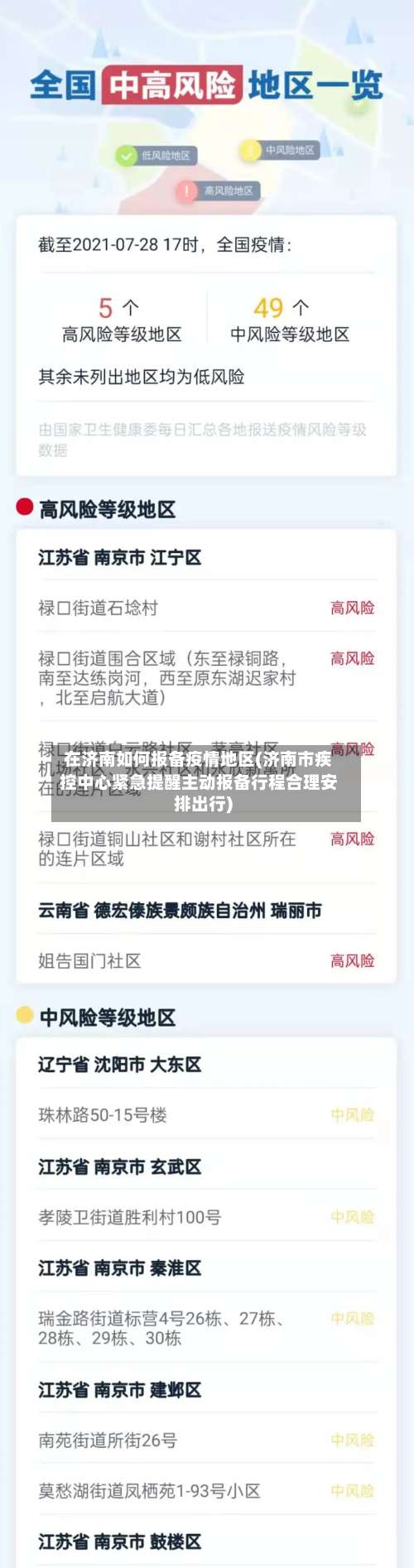 在济南如何报备疫情地区(济南市疾控中心紧急提醒主动报备行程合理安排出行)-第2张图片