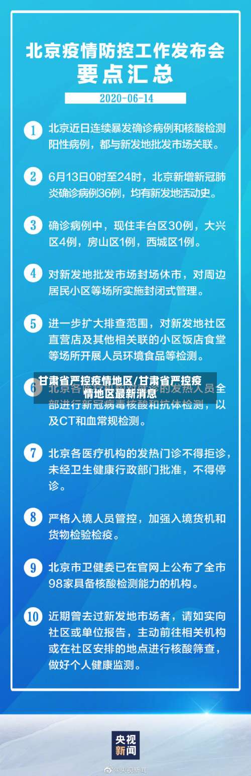 甘肃省严控疫情地区/甘肃省严控疫情地区最新消息-第1张图片
