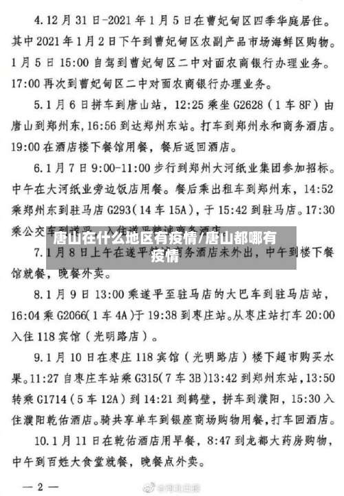 唐山在什么地区有疫情/唐山都哪有疫情-第1张图片