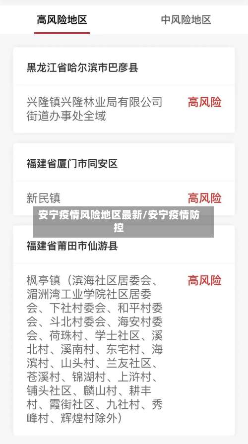 安宁疫情风险地区最新/安宁疫情防控-第1张图片