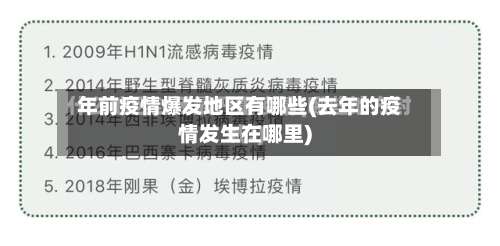 年前疫情爆发地区有哪些(去年的疫情发生在哪里)-第3张图片
