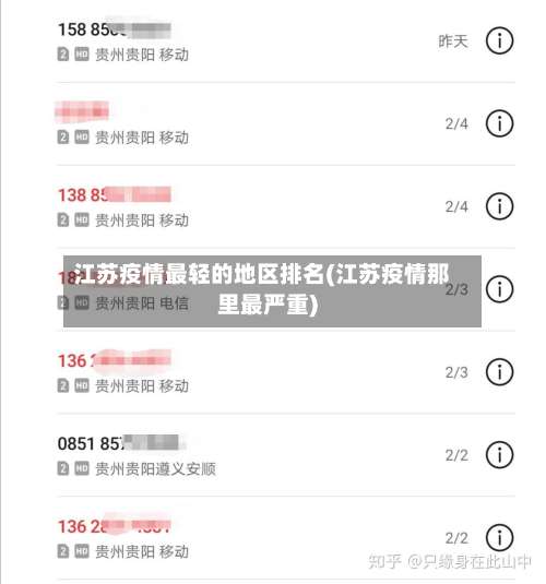 江苏疫情最轻的地区排名(江苏疫情那里最严重)-第3张图片
