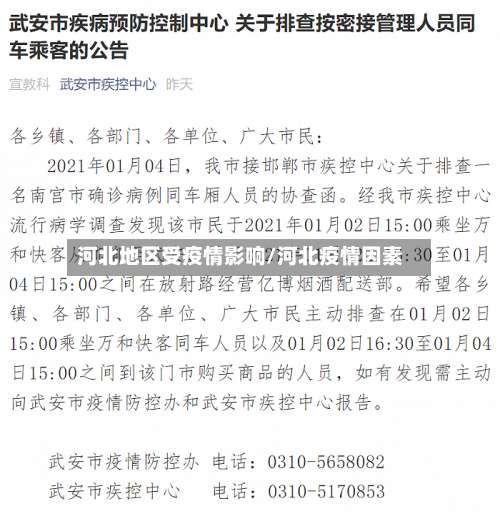 河北地区受疫情影响/河北疫情因素-第2张图片