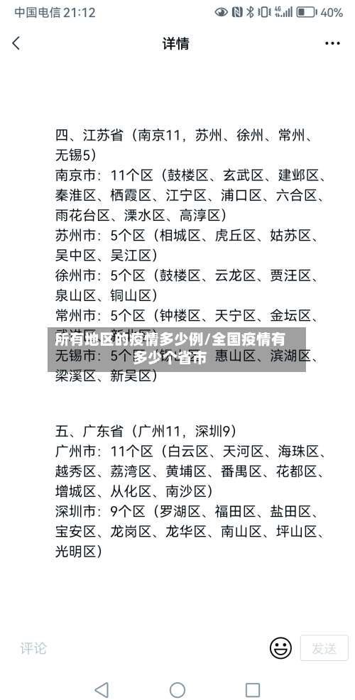 所有地区的疫情多少例/全国疫情有多少个省市-第1张图片
