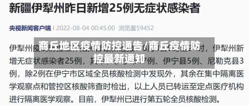 商丘地区疫情防控通告/商丘疫情防控最新通知-第1张图片
