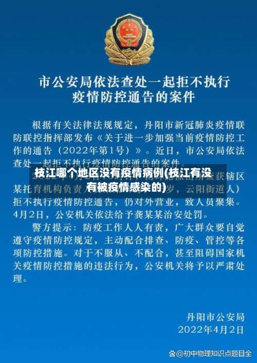 枝江哪个地区没有疫情病例(枝江有没有被疫情感染的)-第1张图片
