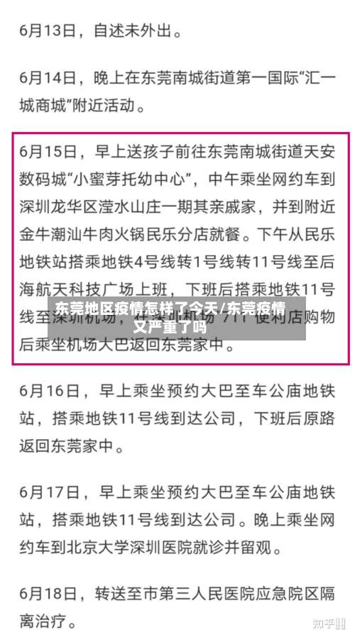 东莞地区疫情怎样了今天/东莞疫情又严重了吗-第2张图片