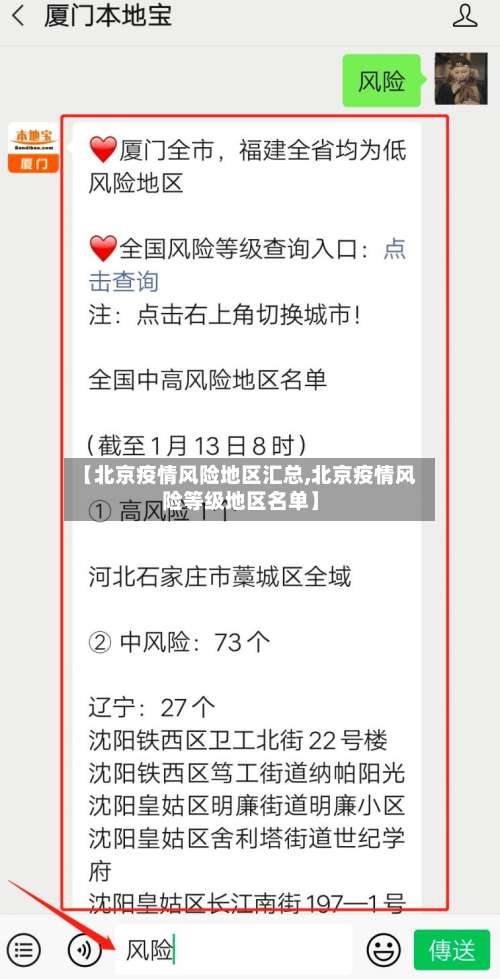 【北京疫情风险地区汇总,北京疫情风险等级地区名单】-第2张图片